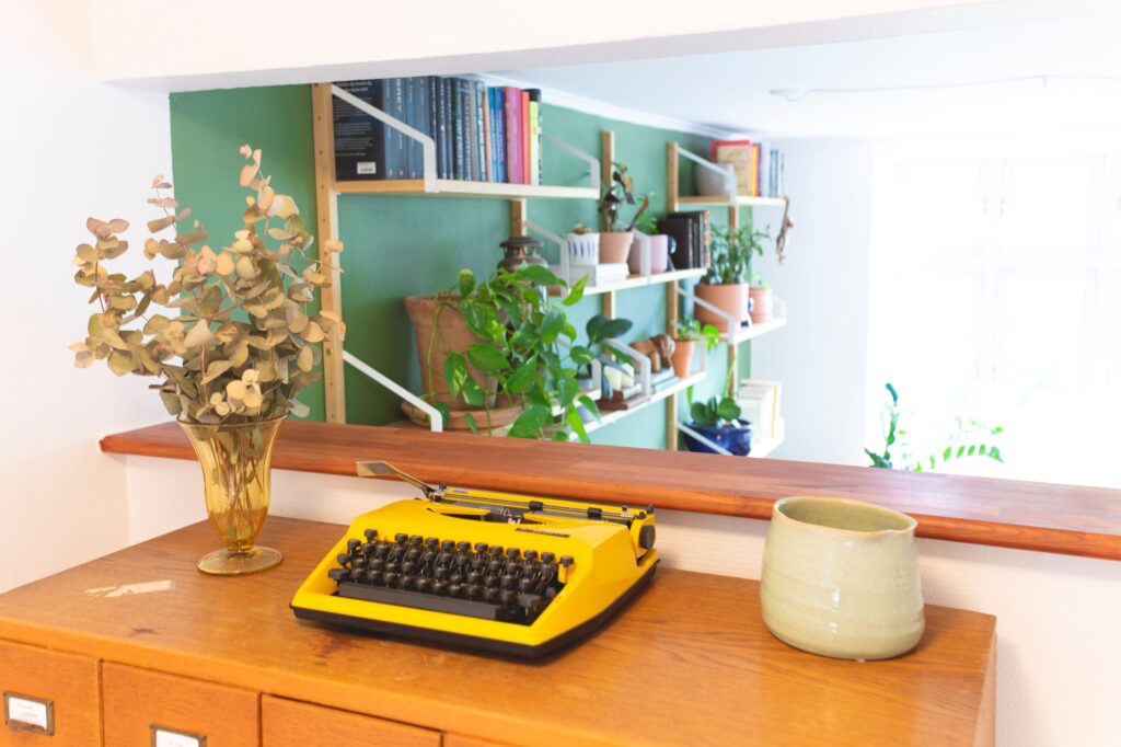 Typewriter on a desk